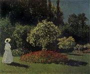 Claude Monet Lady in the Garden Spain oil painting artist